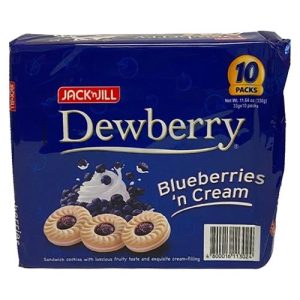 Jack n’ Jill – Dewberry – Blueberries ‘n Creme – 10 Packungen – 11,64 Unzen