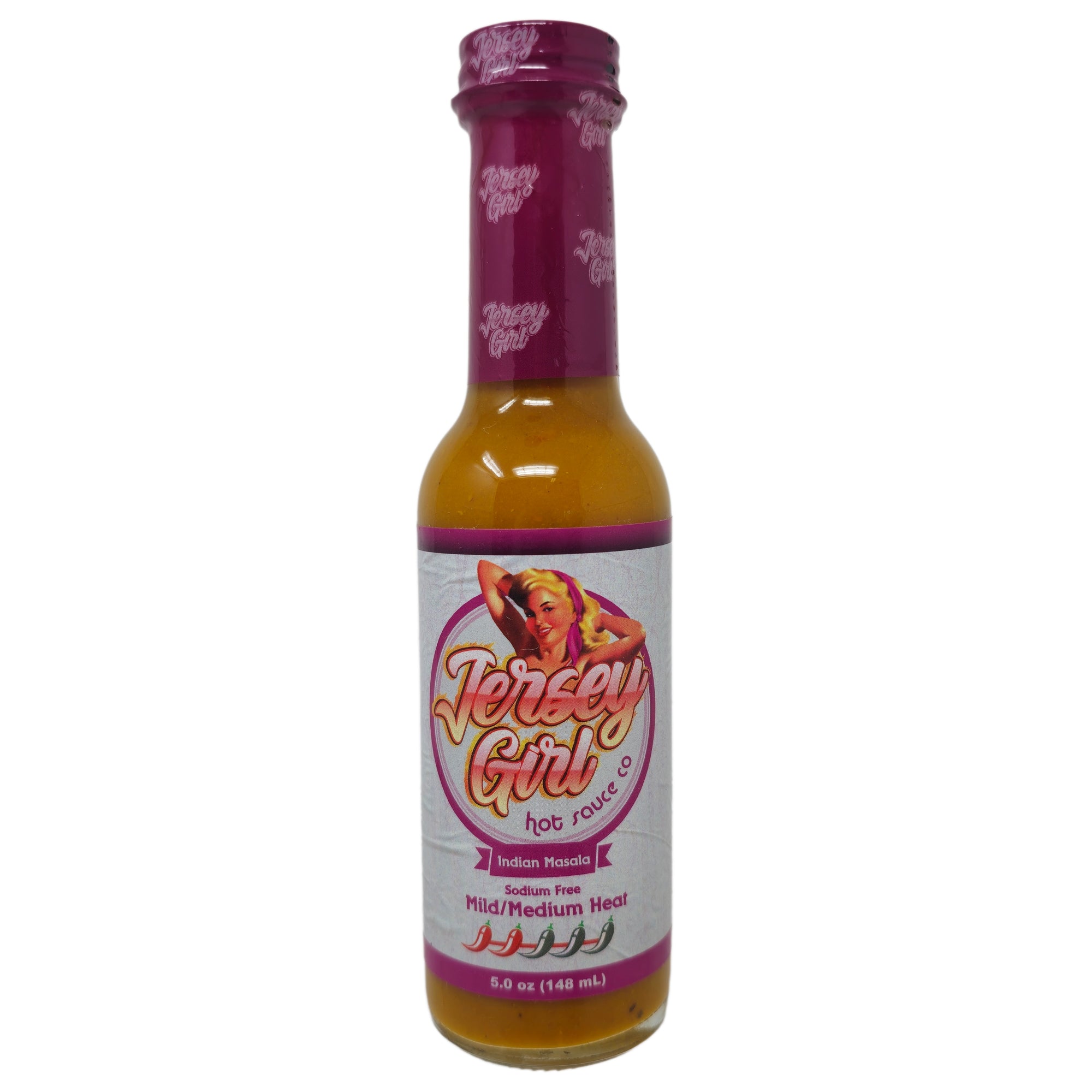 Jersey Mädchen indische Masala Curry Chilisauce natriumfrei – 5oz
