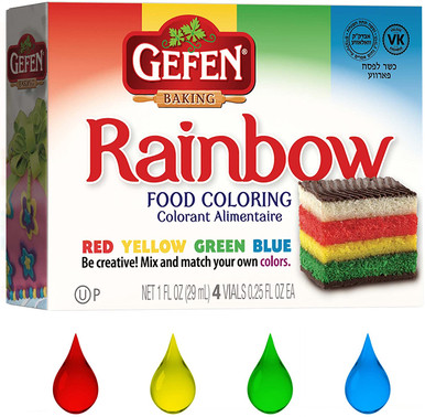Gefen Rainbow Essen Färbung