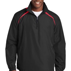 Sport-Tek Herren-Windshirt mit 1/2-Reißverschluss