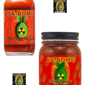 Da Bomb Jolokia Ghost scharfe Sauce und Salsa Geschenkset, 4oz, 15.5oz.