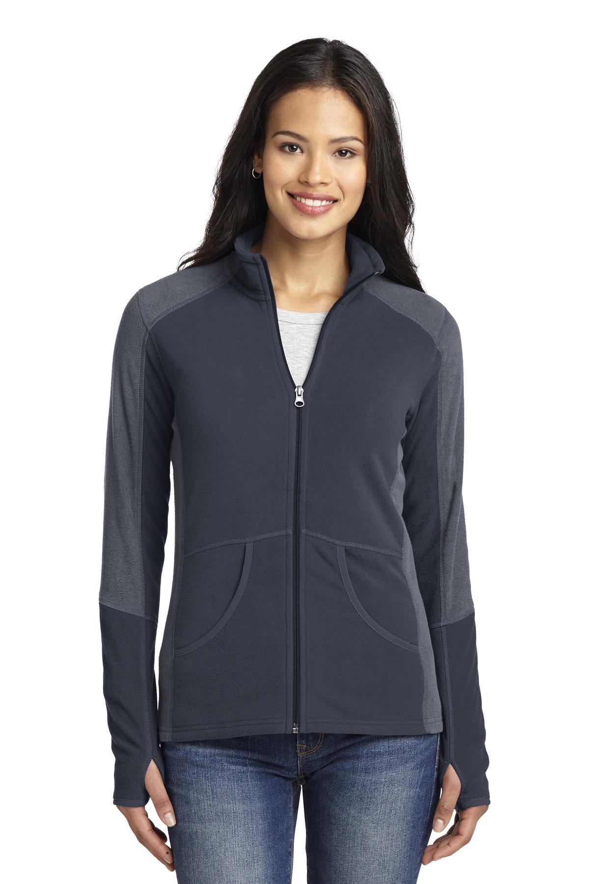 Port Authority Damen Colorblock Microfleece Jacke L230
