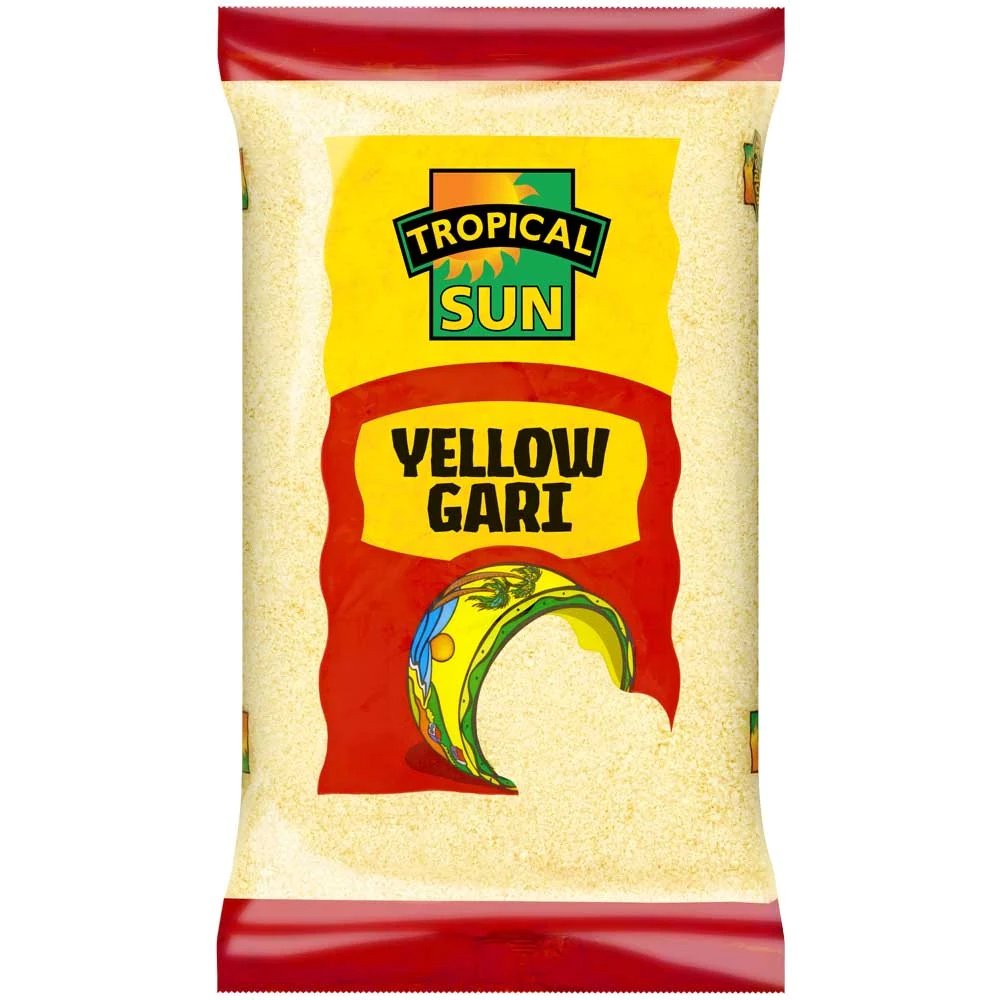 Tropical Sun Gari gelb – 3lbs authentische westafrikanische Cassava Gari