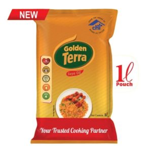 Golden Terra Soya Ölbeutel 1L – gesundes Kochöl Option