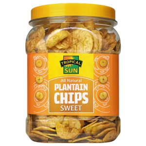 Tropical Sun Plantain Chips – süßer und knuspriger Snack für gesunden Genuss – 15oz