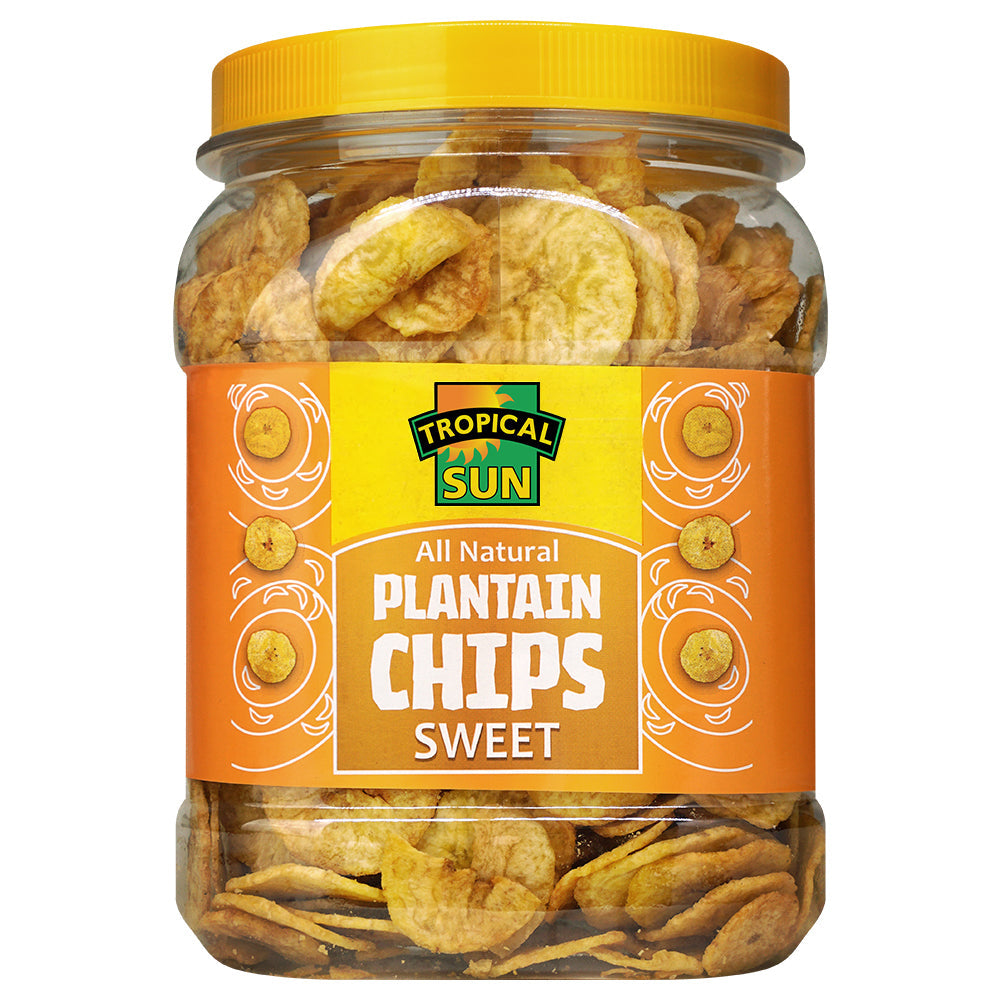 Tropical Sun Wegerich-Chips – süßer & knuspriger 15-Unzen-Snack für gesunden Genuss