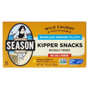 Season Brand No Salz zugesetzte Kipper Snacks – 3.25oz.