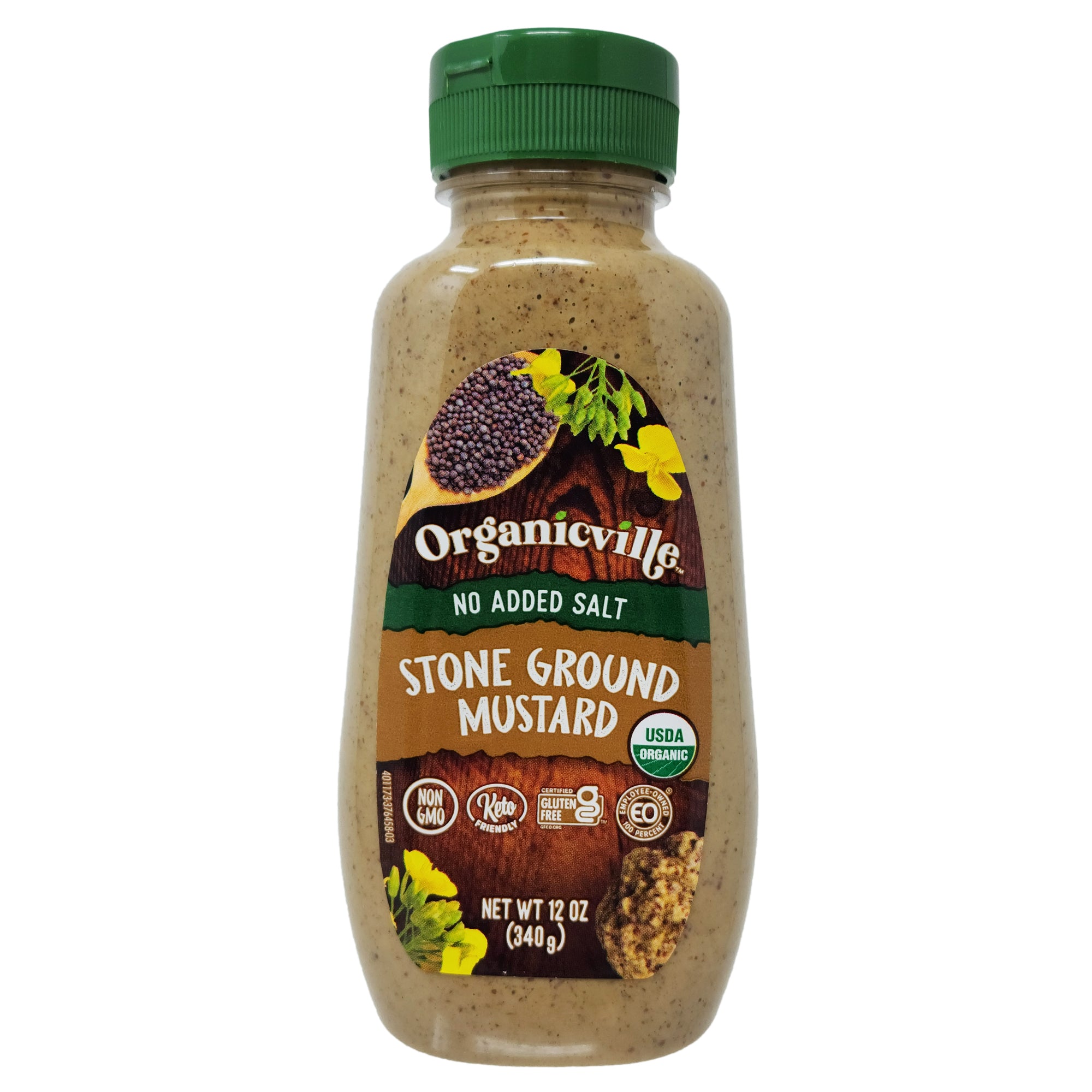 Organicville Kein Salz hinzugefügt Stone Ground Senf – 12oz