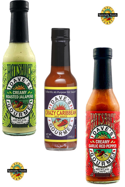Dave's Gourmet Insanity Mildest Chilisaucen Geschenkset, 1/5oz, 2/8oz