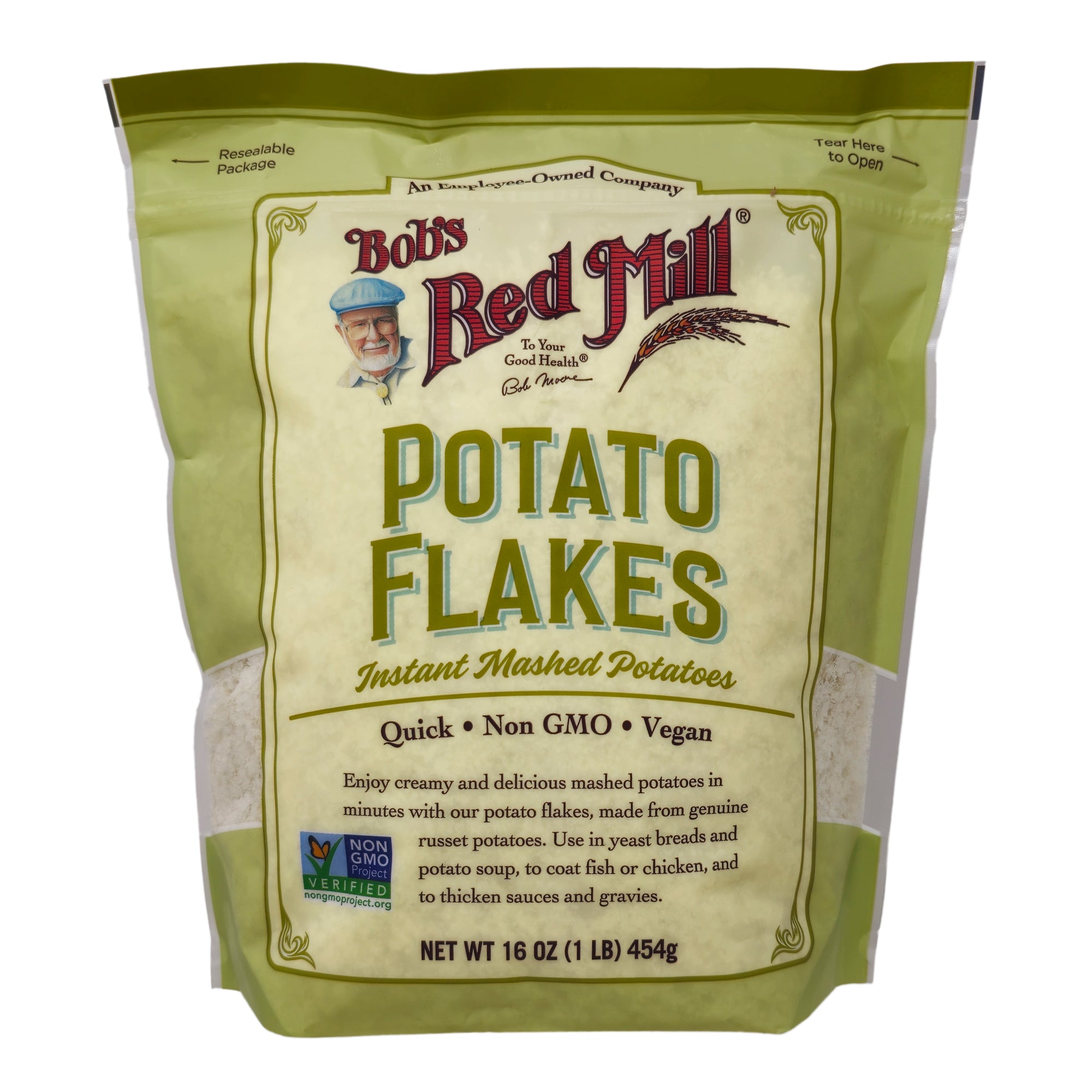 Bob's Red Mill Natriumfreie Kartoffelflocken – 16oz