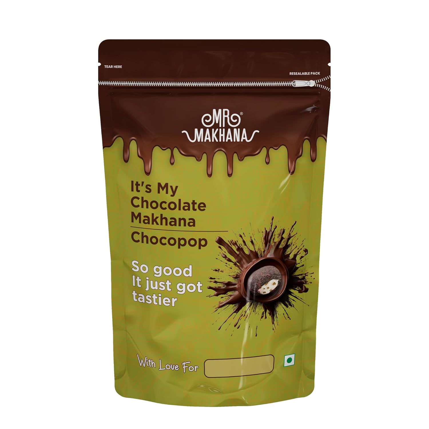 MR. Makhana geröstete Schokolade Makhana Chocopop 75g