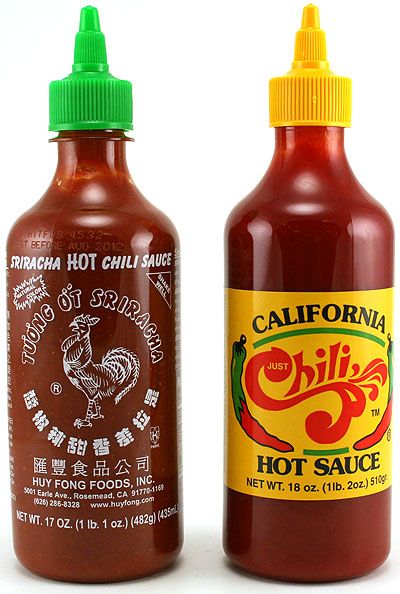 Sriracha Knoblauch Chilisauce & nur Chili Chilisauce Combo, 12oz