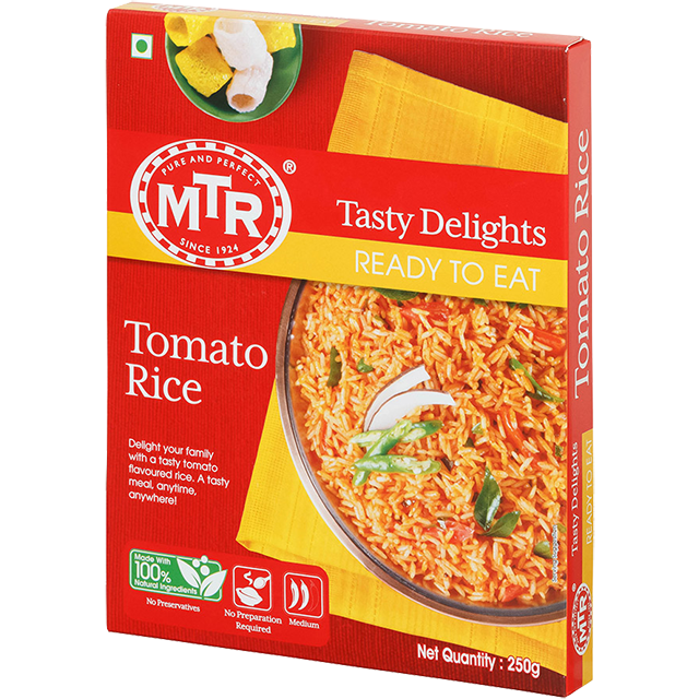 MTR Fertig zu essen Tomatenreis, 250g