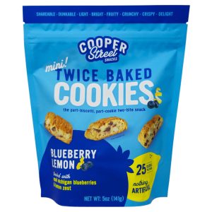 Cooper Street Snacks Twice gebacken Heidelbeer-Zitronenkekse – . – 5oz