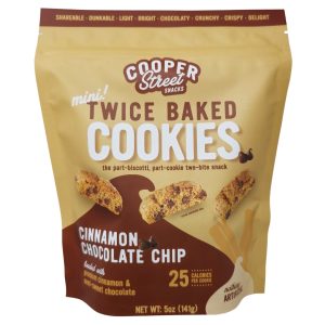Cooper Street Snacks Twice gebacken Zimt Schokolade Chip Kekse – – 5oz