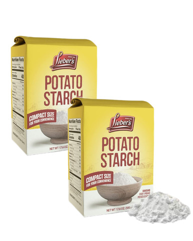 Lieber's Kartoffelstärke, koscher für Passah, 17,6 oz (Packung mit 2)