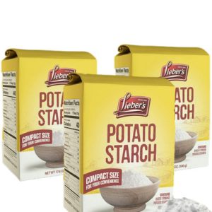 Lieber’s Kartoffelstärke, koscher für Passah, 17,6 Unzen (Packung mit 3)