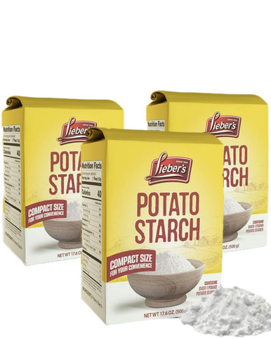 Lieber's Kartoffelstärke, koscher für Passah, 17,6 oz (Packung mit 3)