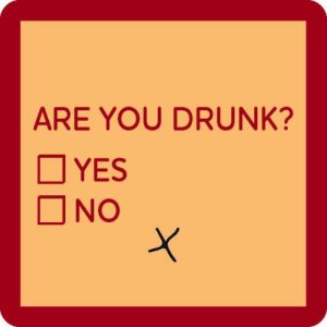Drinks on Me Untersetzer – Sind Sie betrunken