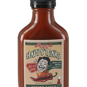 Pappy’s Happy Tears mild and würziger Pfeffer scharfe Soße, 3.4oz.