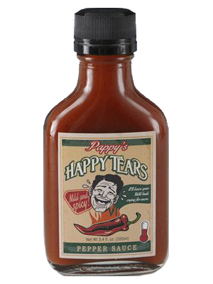Pappy's Happy Tears Milde und scharfe Pfeffer Chilisauce, 3,4 Unzen