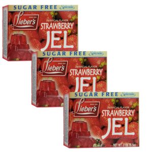 Lieber’s zuckerfreies Erdbeer-Jello, 3 Anzahl