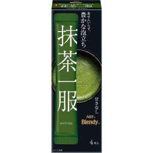 AGF Blendy Zuckerfrei Matcha Grüntee Pulver 4 Sticks