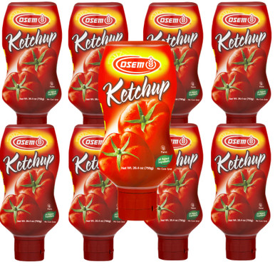 Osem Ketchup, All natürlich, kein Maissirup, 26,4 oz Flaschen, (Packung mit 9)