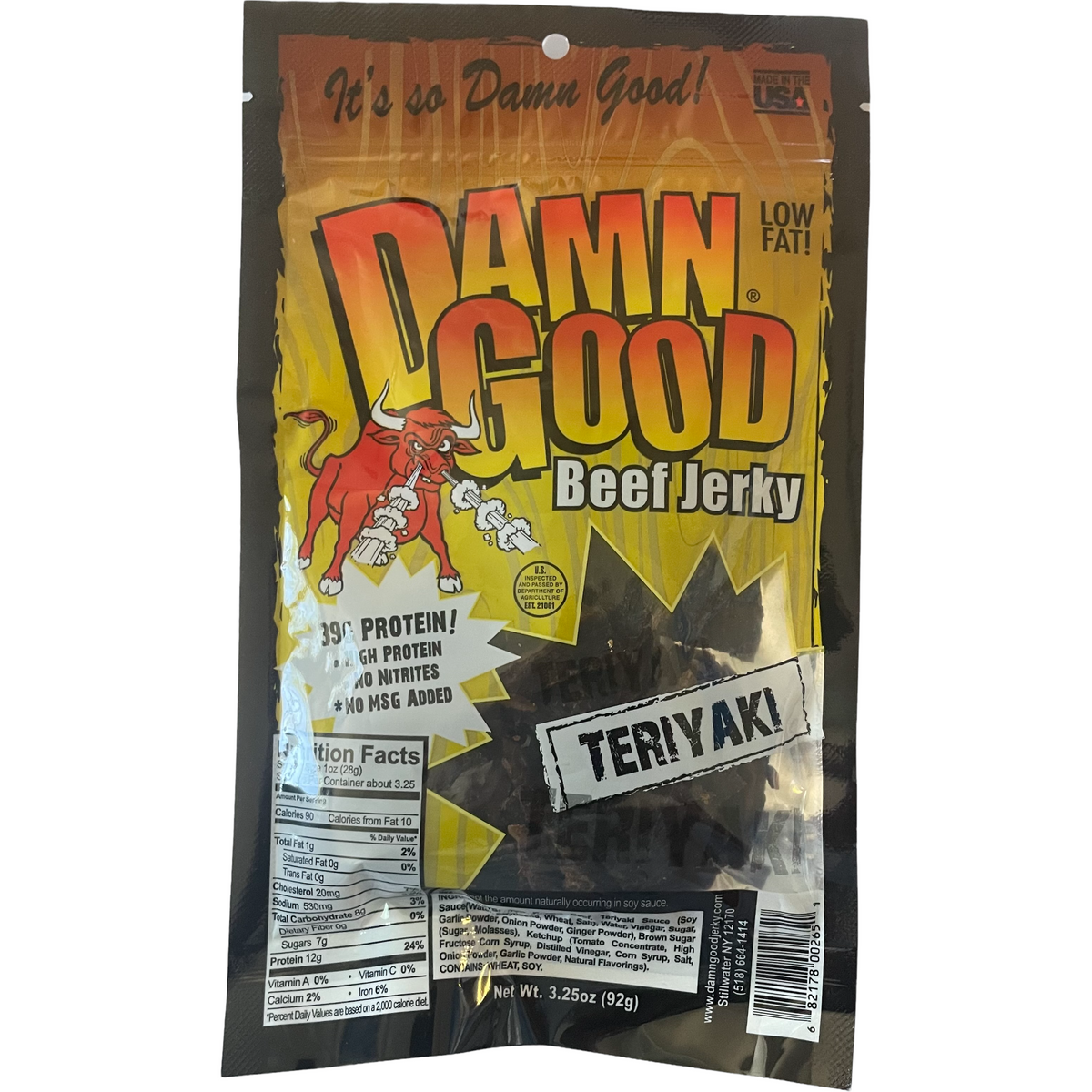 Verdammt gut Teriyaki Rindfleisch Jerky
