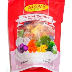Aiza's Sweets – Verschiedene Pastillas – weich zum Kauen Milch Süßigkeiten – UBE, UBE Macapuno, Karotten, Langka, Buko Pandan – 20 Stück – 133 G