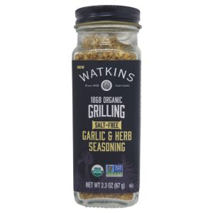 Watkins salzfreie Knoblauch & Kräuter Grillen Würze – 2,3 Unzen