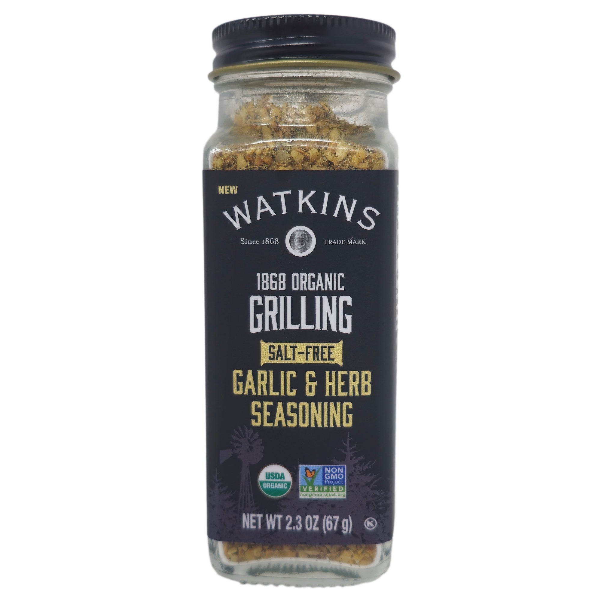 Watkins Salzfreier Knoblauch & Kräutergrill Gewürz – 2.3oz
