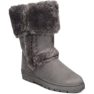 Witty Fold-Over Kunstpelz Freizeitschuhe – Stiefel