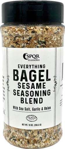 SPQR Gewürze Alles Bagel Gewürzmischung Original Delicious Mischung aus Meersalz und Gewürzen Getrocknete gehackte Knoblauch Zwiebelflocken, 10 oz