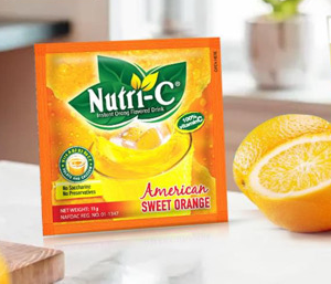Nutri-C aromatisiertes Getränk Packung mit 10