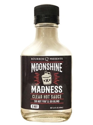 Chilisauce Moonshine Wahnsinn klar 3,4 oz Hitze 5