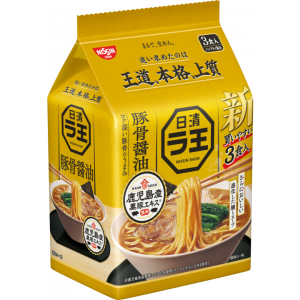 Nissin Raoh Tonkotsu Shoyu Soy Soße Instant Ramen 3 Portionen