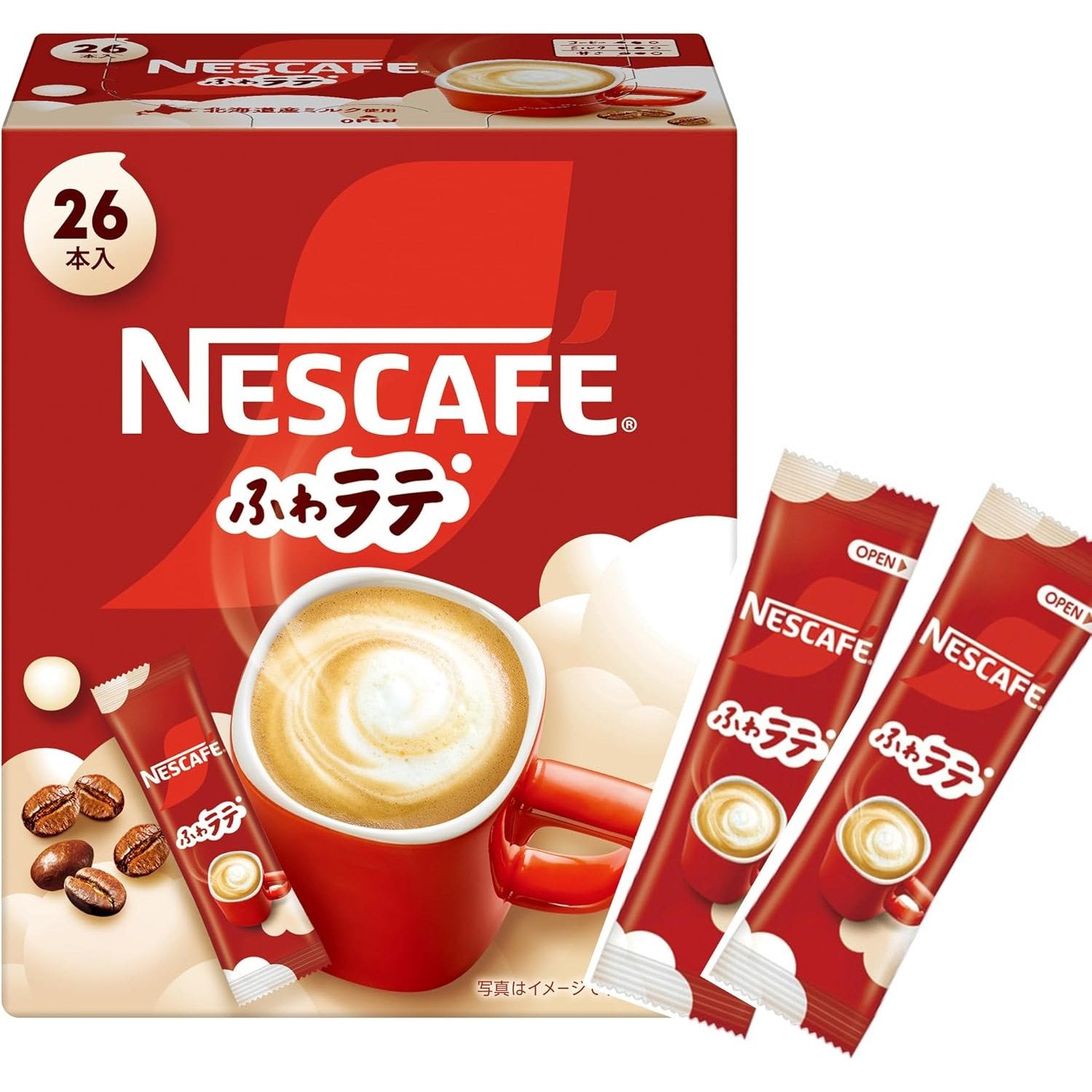 Nescafe Foamy Latte Instantkaffee Packets Creamy Cafe Latte 26 ct