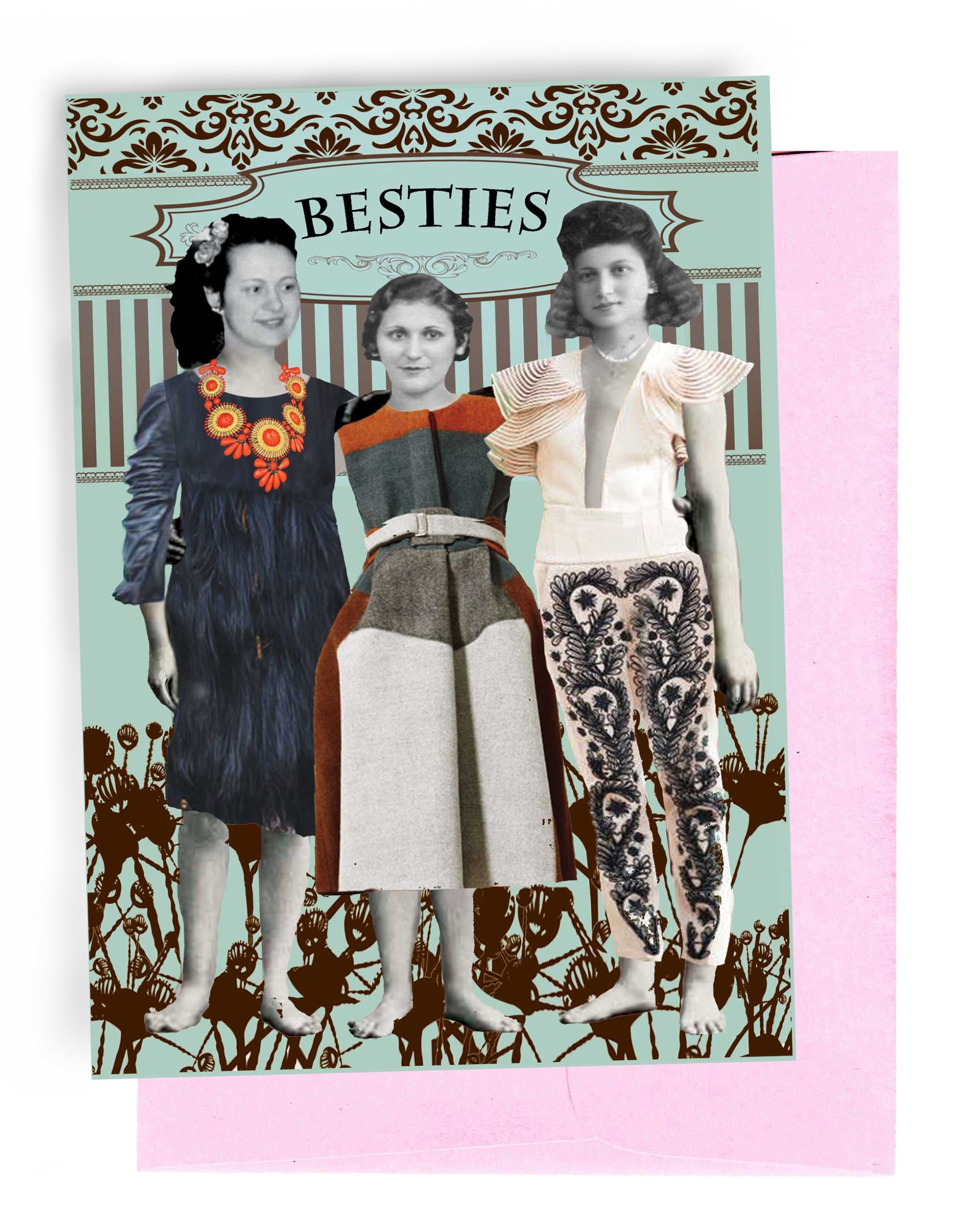 Erin Smith Kunst – Besties Grußkarte
