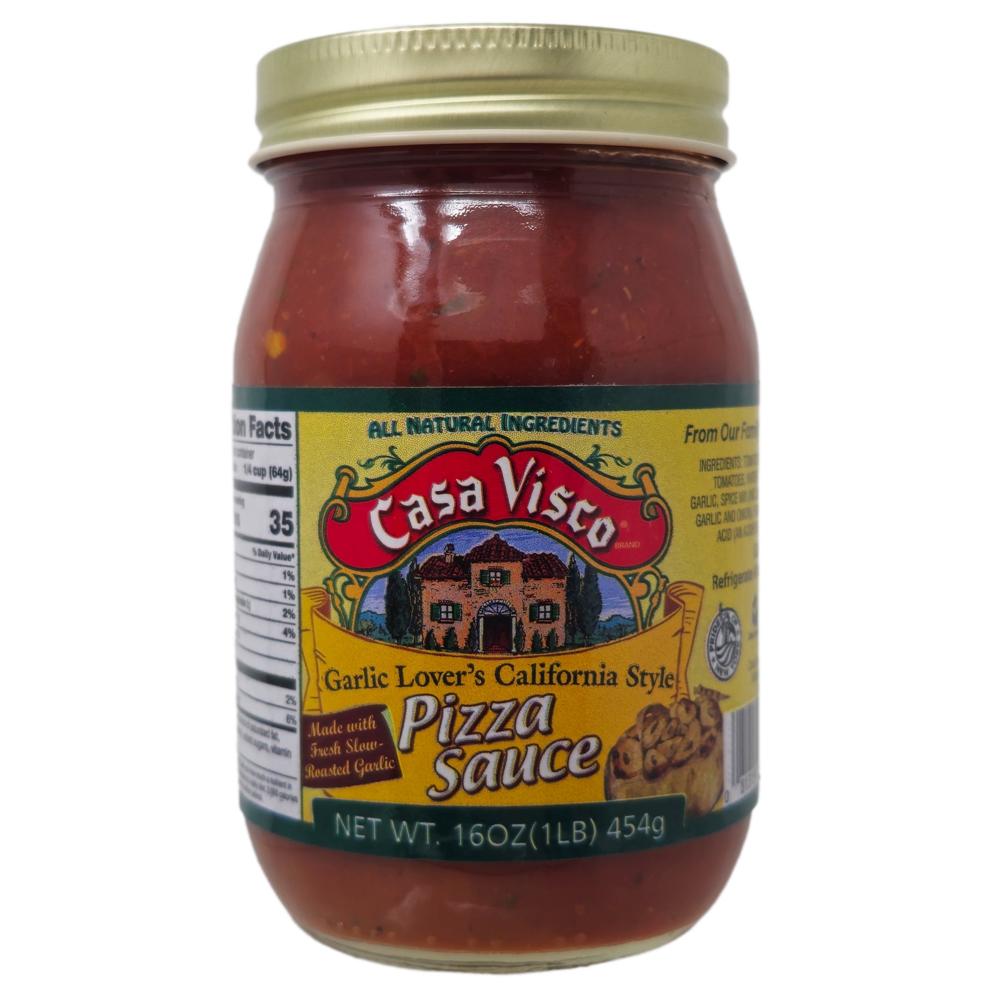 Casa Visco Knoblauch Liebhaber Pizza Sauce – 16oz