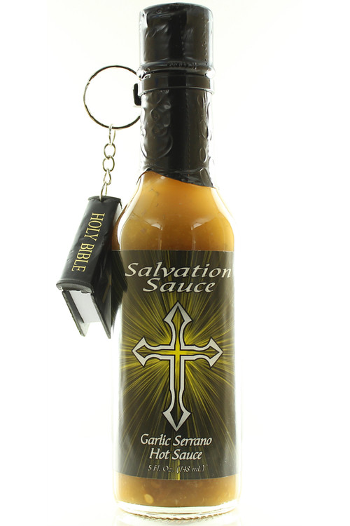 Danny Cash's Knoblauch Serrano Salvation Sauce (w/mini Bibel), 5oz