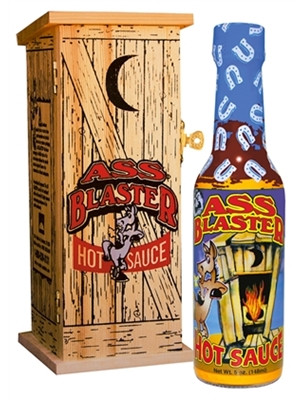 Arsch Blaster Collector's Chilisauce w / Holz Outhouse, 5oz