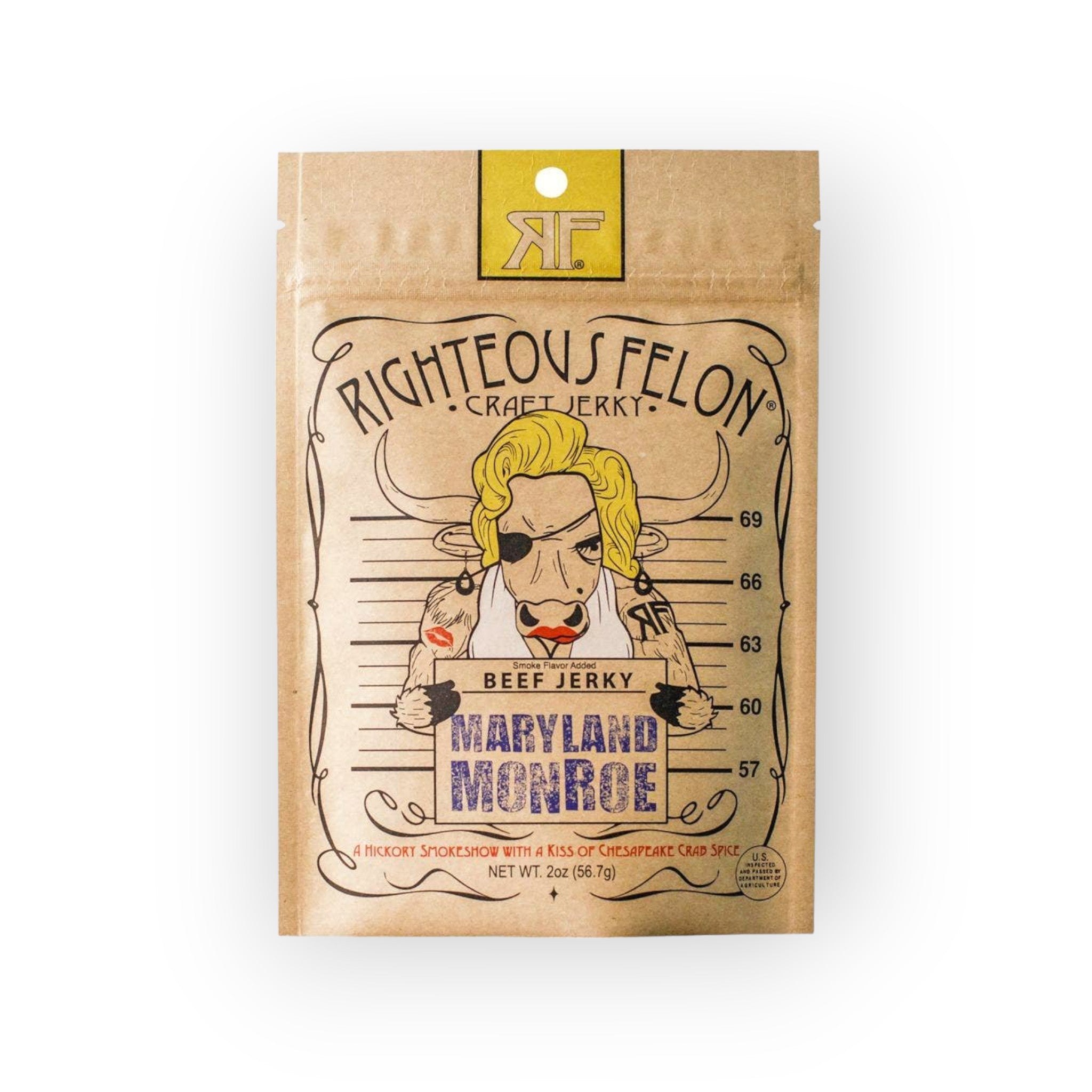 Gerechter Felon Craft Jerky – Maryland Monroe Rindfleisch Jerky