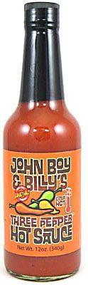 John Boy und Billy's Extra Heiße 3 Pfeffer Chilisauce, 5oz