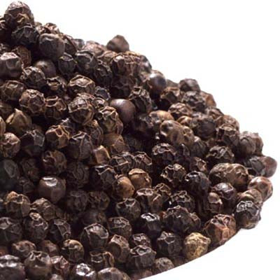 Schwarze Tellicherry Pfefferkörner