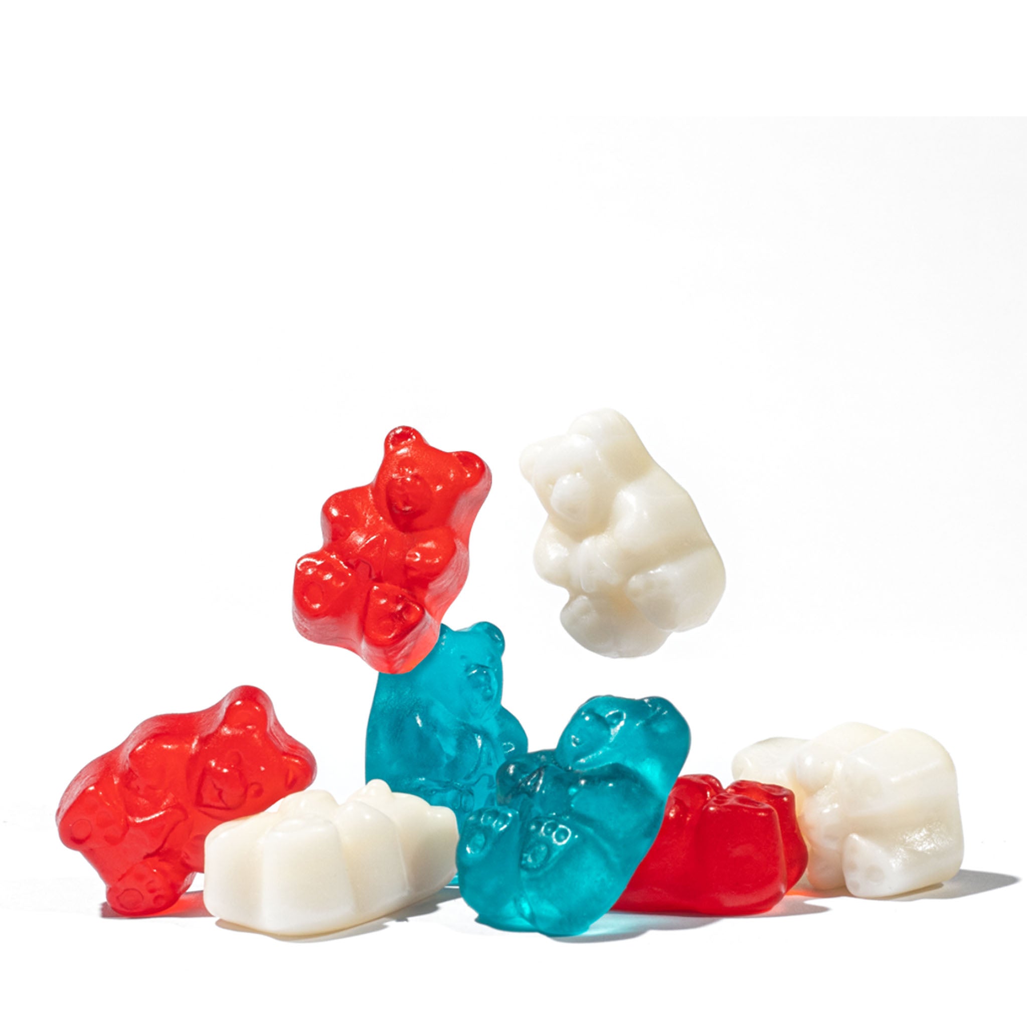 Rote, weiße und blaue Freiheit Gummibären