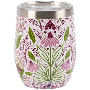 lila Blumenkaffee/Weinteller
