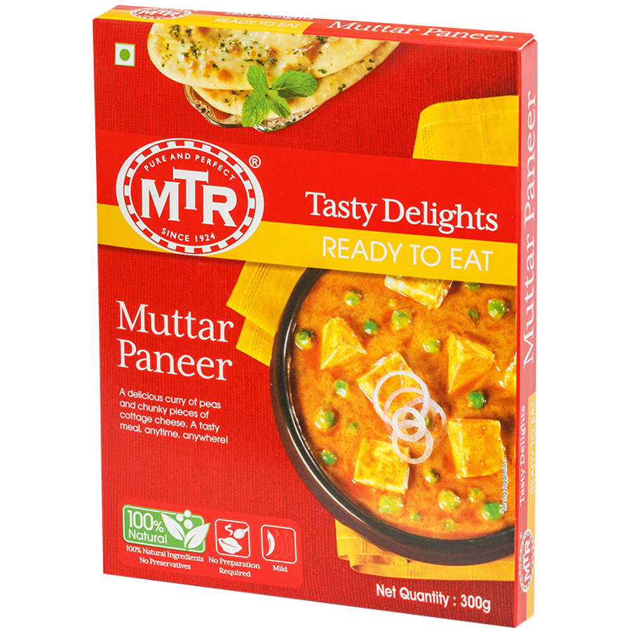 MTR Bereit zu essen – Muttar Paneer, 10,5 oz (300g)