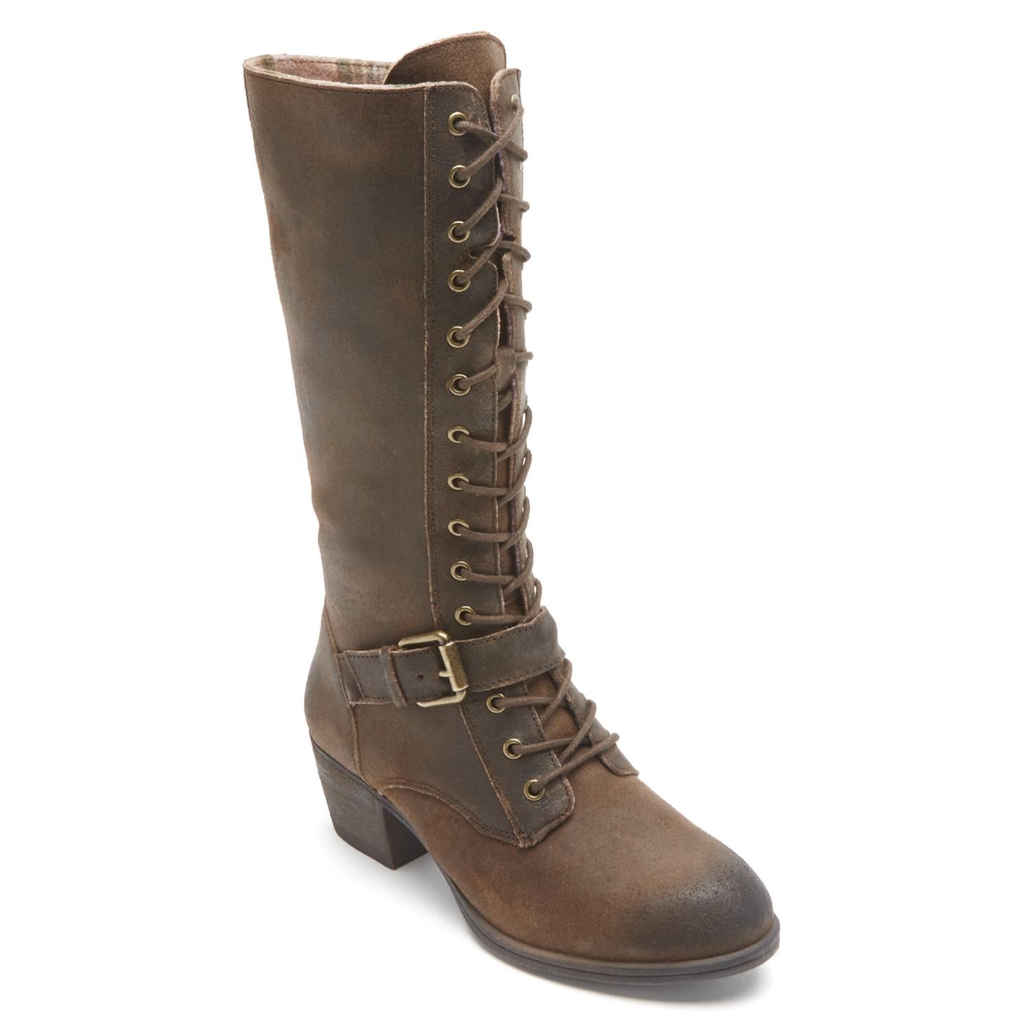 Damen Anisa Tall Schnürstiefelette in Hellbraun