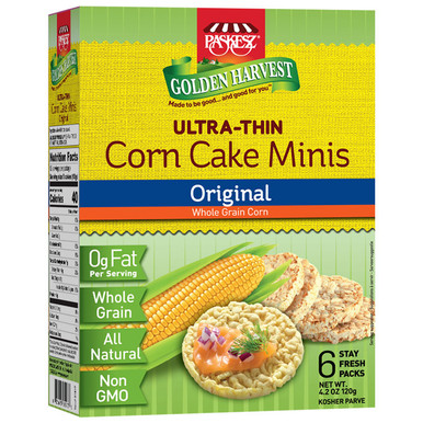 Paskesz Golden Harvest Mais Kuchen Minis Original, 4,2 oz